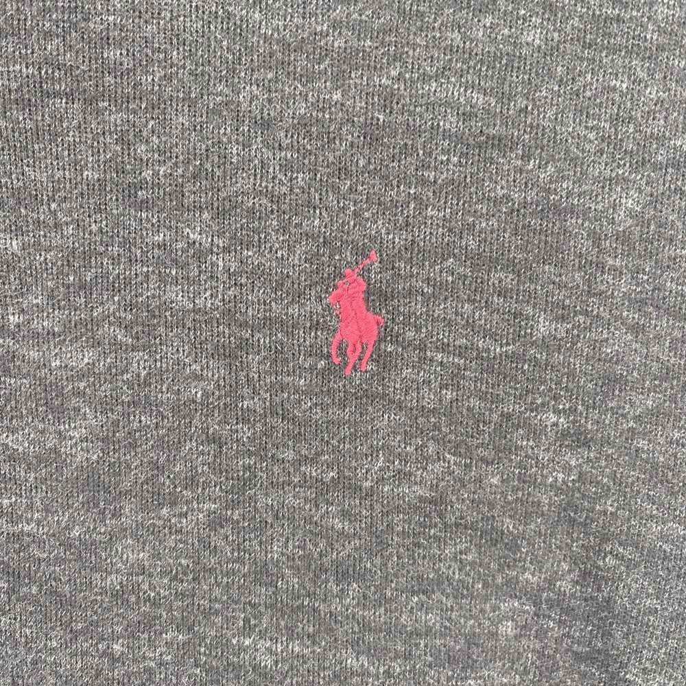 Polo Ralph Lauren Mens Estate Rib Quarter Zip Heather Black Gray Size XL - Picture 5 of 9